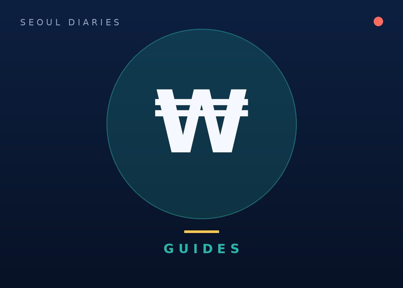 Designed cover — Seoul Diaries Guides
